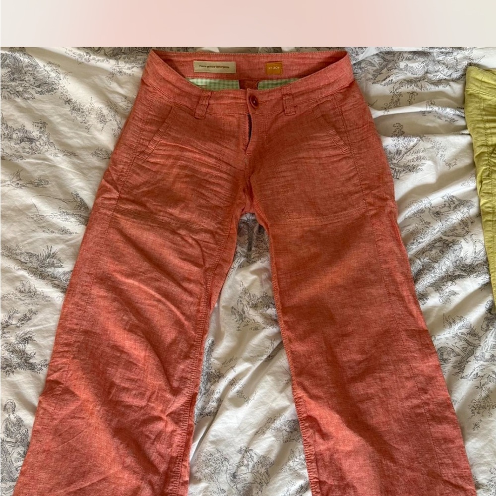 Pilcro Coral Linen Pants